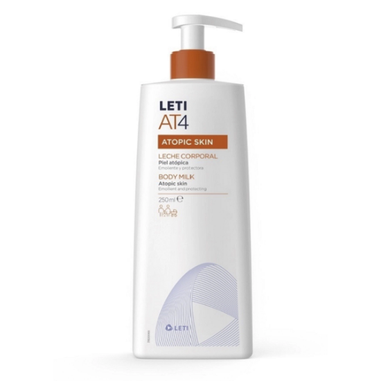 Imagen de LETI-AT4 EMOLIENTE PROTECTOR PIEL ATOPICA LECHE CORPORAL 250 ML