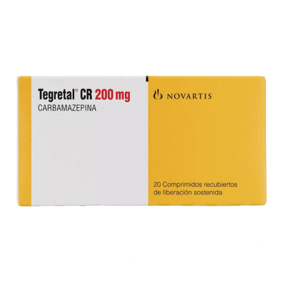 Imagen de TEGRETAL-CR 200 MG 60 COMPRIMIDOS RECUBIERTOS LIB.SOSTENIDA [RT] (CARBAMAZEPINA)