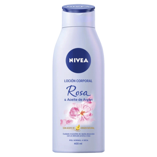 Imagen de NIVEA BODY ROSA & ACEITE DE ARGAN LOCION CORPORAL 400 ML