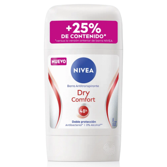 Imagen de NIVEA DRY COMFORT DOBLE PROT. STICK DESOD. BARRA 54 G