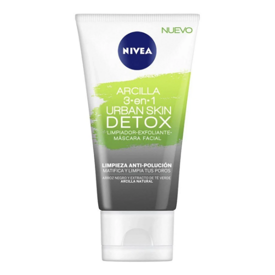 Imagen de NIVEA FACE URBAN SKIN DETOX MASCARA EXFOLIANTE ARCILLA 3EN1 ANTI POLUCION 150ML