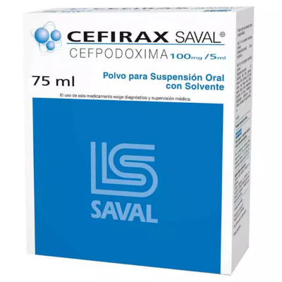 Imagen de Cefirax 100 mg / 5 ml polvo suspensión oral x 75 ml