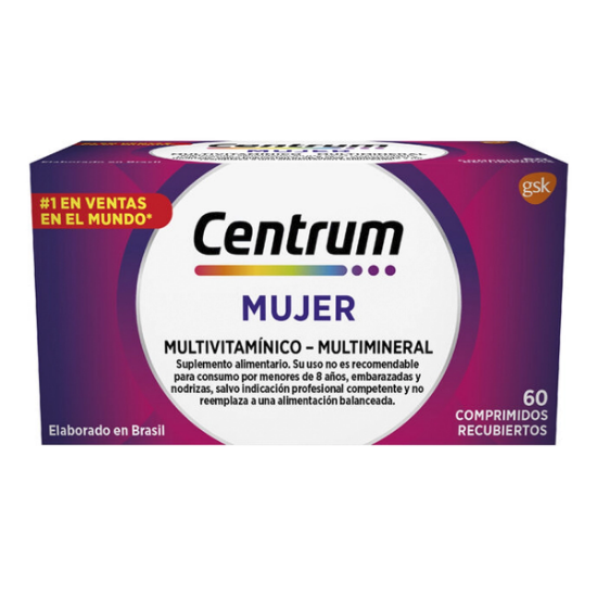 Imagen de Centrum mujer x 60 comprimidos recubiertos