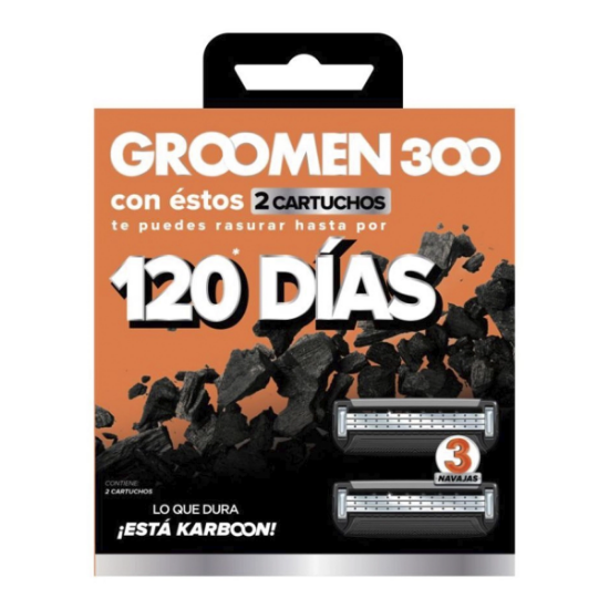 Imagen de GROOMEN 300 X 2 CARTUCHOS REPUESTOS