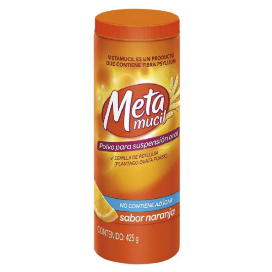 Imagen de METAMUCIL 53,47% NARANJA POLVO SOLUCION ORAL 425 G. (PLANTAGO OVATA)