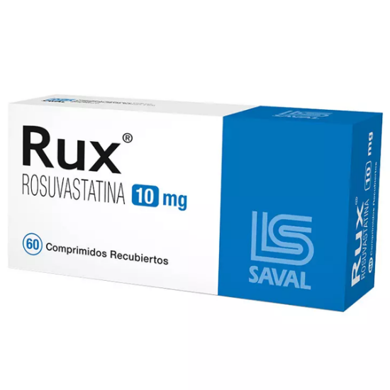 Imagen de RUX 10 MG 60 COMPRIMIDOS RECUBIERTOS [BE] (ROSUVASTATINA) 