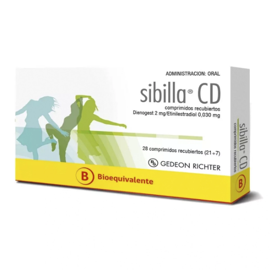 Imagen de SIBILLA-CD 28 COMPRIMIDOS RECUBIERTOS [BE] (DIENOGEST+ETINILESTRADIOL)