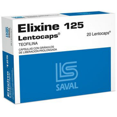 Imagen de Elixine lentocaps 125 mg x 20 cápsulas granulos liberación prolongada
