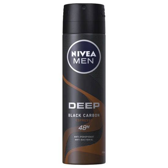 Imagen de NIVEA MEN DEO DEEP AMAZONIA CLACK CARBON A/P 48H DESODORANTE SPRAY 150 ML