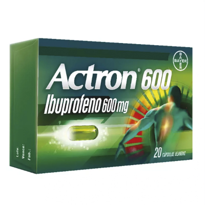 Imagen de Actron 600 mg x 20 cápsulas blandas