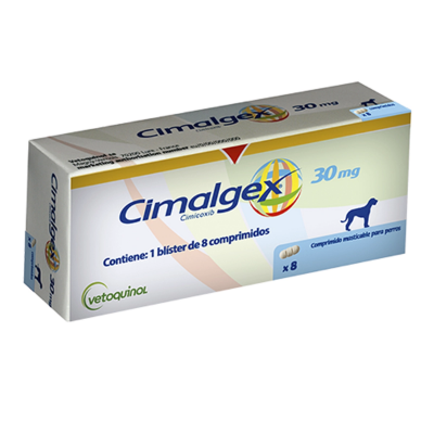 Imagen de Cimalgex 30 mg x 8 comprimidos masticables ranurados