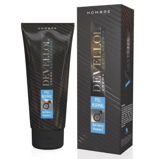 Imagen de Devellol hombre piel normal aloe vera vitamina E crema depilatoria x 200 ml