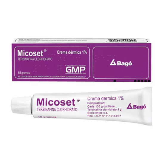 Imagen de MICOSET 1% CREMA DERMICA 15 G. (TERBINAFINA)