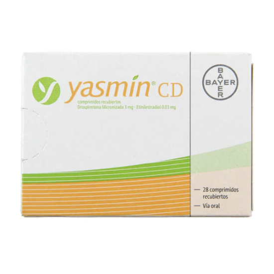 Imagen de YASMIN CD 28 COMPRIMIDOS RECUBIERTOS [RT] (DROSPIRENONA+ETINILESTRADIOL)
