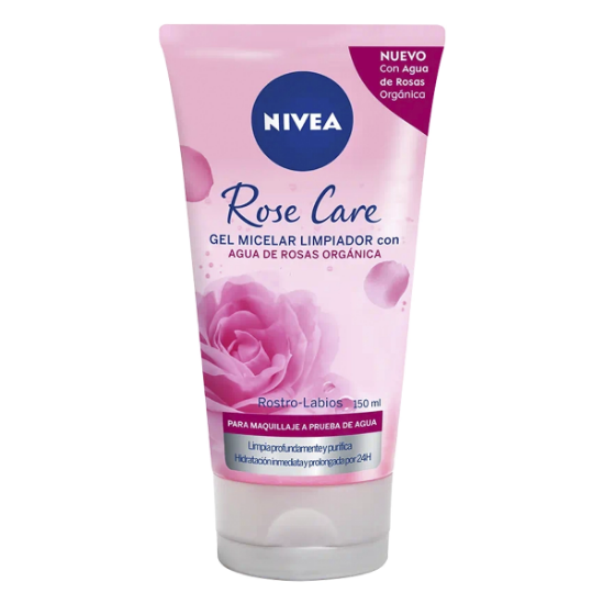 Imagen de NIVEA ROSE CARE LIMPIADOR ROSTRO-LABIOS GEL MICELAR 150 ML
