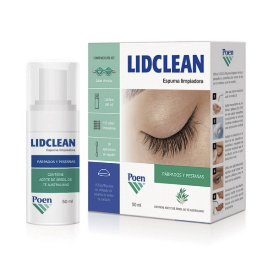 Imagen de LIDCLEAN LIMPIEZA DE PARPADOS Y PESTAÑAS SOLUCION ESPUMOSA 50 ML