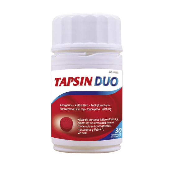 Imagen de TAPSIN DUO X 30 COMP (PARACETAMOL+IBUPROFENO ) [300/200MG]
