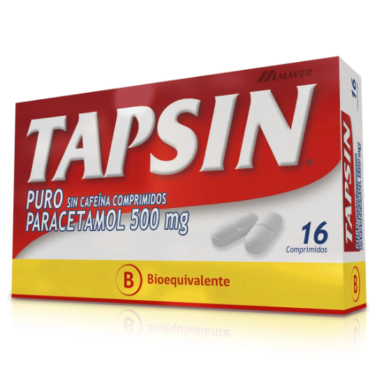 Imagen de TAPSIN PURO 500 MG 16 COMPRIMIDOS (PARACETAMOL)