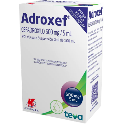 Imagen de Adroxef 500 mg / 5 ml polvo suspensión oral x 100 ml