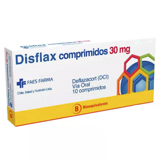 Imagen de Disflax 30 mg x 10 comprimidos biranurados