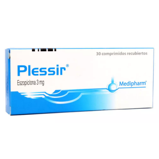 Imagen de PLESSIR 3 MG 30 COMPRIMIDOS RECUBIERTOS (ESZOPICLONA)