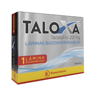 Imagen de TALOXA 20 MG 1 LAMINAS BUCODISPERSABLES [BE] (TADALAFILO)