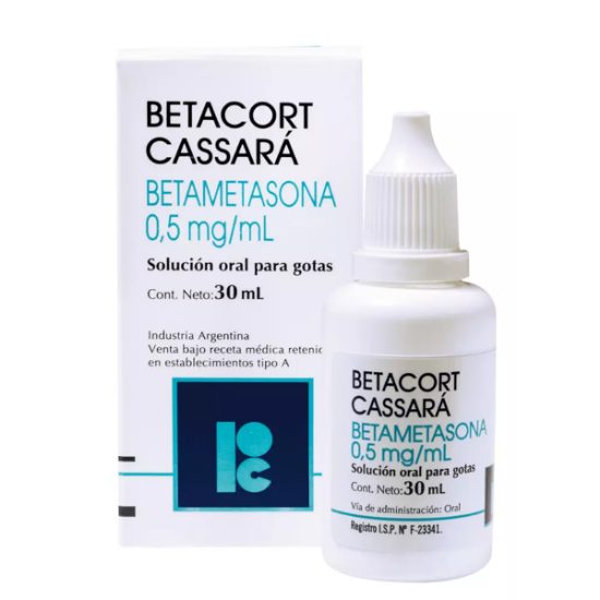 Imagen de Betacort 0,5 mg/mL Solución Oral Para Gotas 30 mL