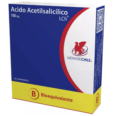 Imagen de Ácido acetilsalicílico 100 mg x 100 comprimidos