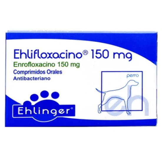 Imagen de VET (RR) EHLIFLOXACINO 150 MG ENVASE DE 10 COMP.