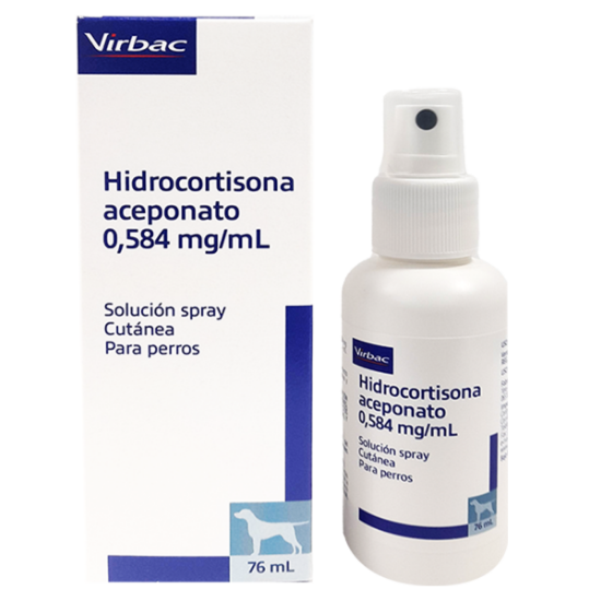 Imagen de VET HIDROCORTISONA ACEPONATO SPRAY 0,584 MG / ML X 76 ML