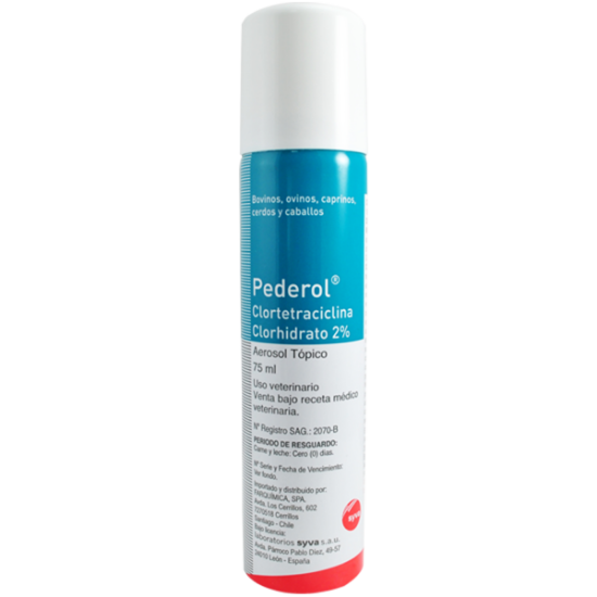 Imagen de VET (MV) (RR) PEDEROL AEROSOL TOP. X 75 ML.