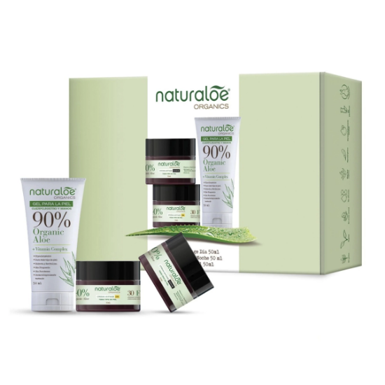 Imagen de NATURALOE CREMA HIDRATANTE DIA 50 ML + CREMA ANTIAGE NOCHE 50 ML + GEL DE PIEL 50 ML