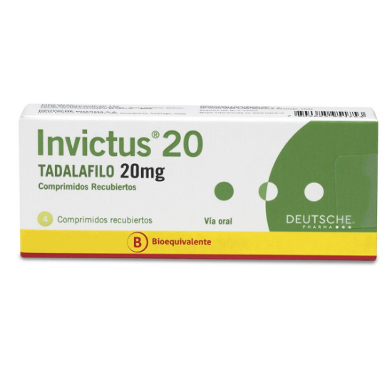 Imagen de INVICTUS 20 MG X 4 COMP.