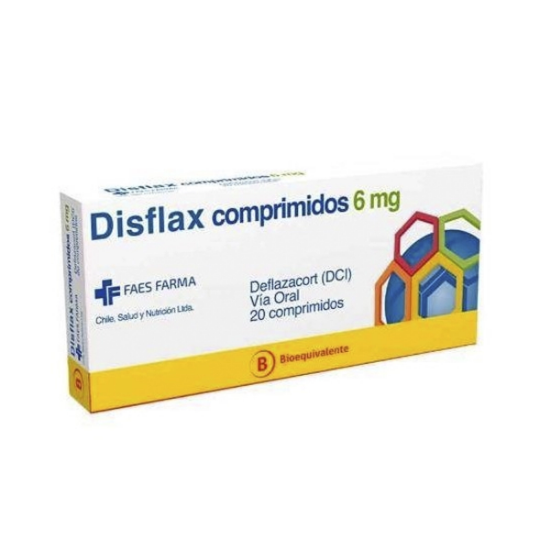 Imagen de DISFLAX 6 MG X 20 COMP. BI-RANURADOS