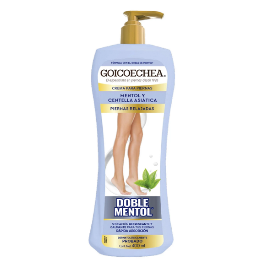 Imagen de GOICOECHEA CREMA PARA PIERNAS DOBLE MENTOL x 400ML