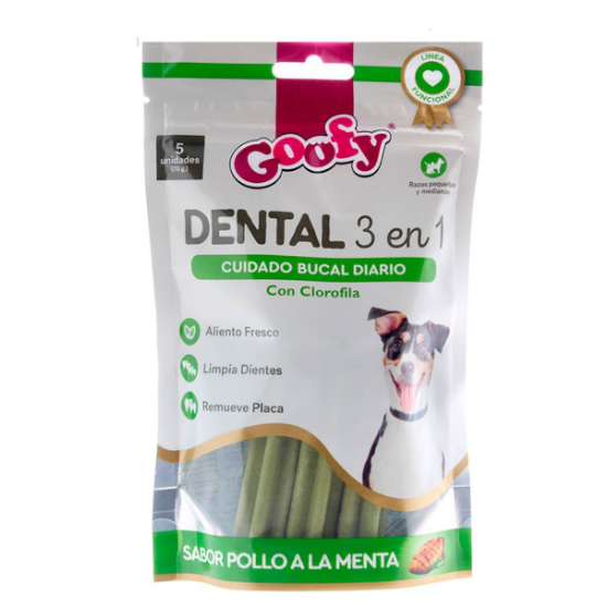 Imagen de VET GOOFY SNACK DENTAL 3 EN 1 X 70G.
