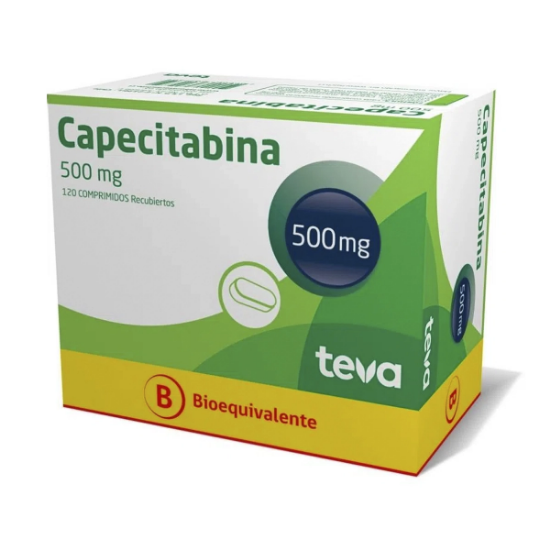 Imagen de CAPECITABINA 500 MG X 120 COMP. REC.