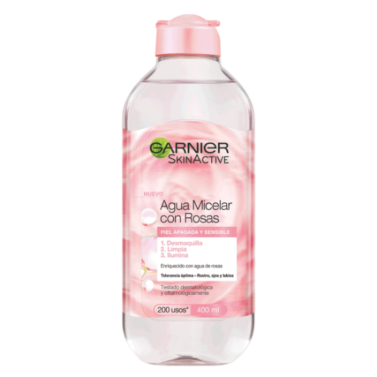 Imagen de GARNIER AGUA MICELAR AGUA DE ROSAS 400 ML
