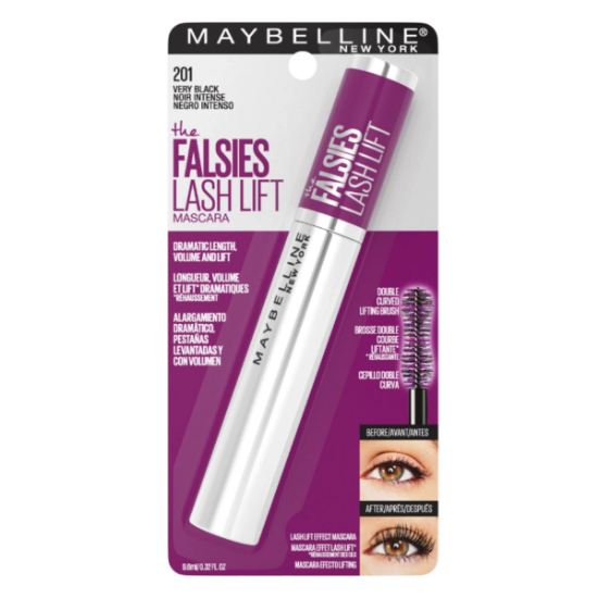 Imagen de MAYBELLINE MASCARA DE PESTAÑAS FALSIES LASH LIFT LAVABLE NEGRO
