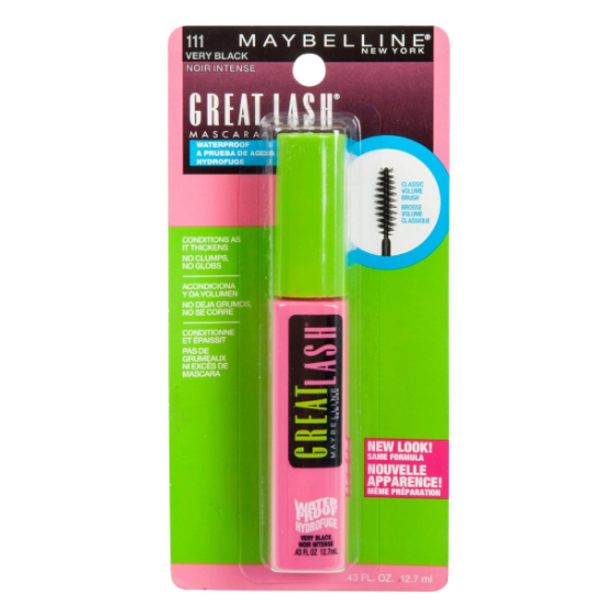 Imagen de MAYBELLINE MASCARA DE PESTAÑAS GREAT LASH WTPF VERY BLACK