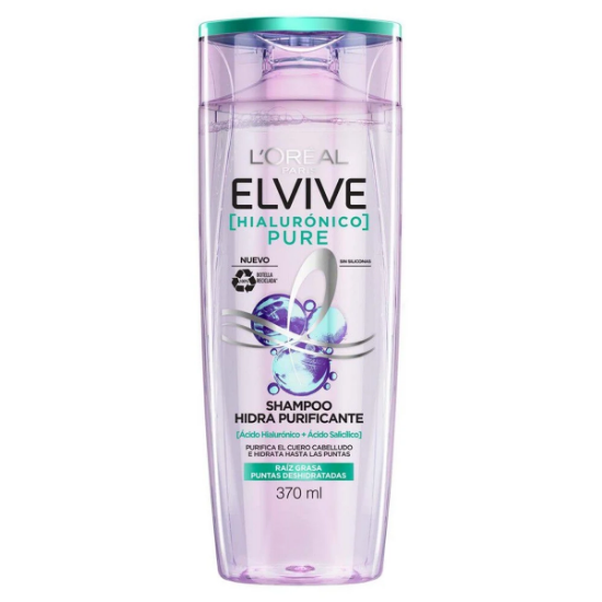 Imagen de ELVIVE SHAMPOO HIALURONICO PURE X 370 ML