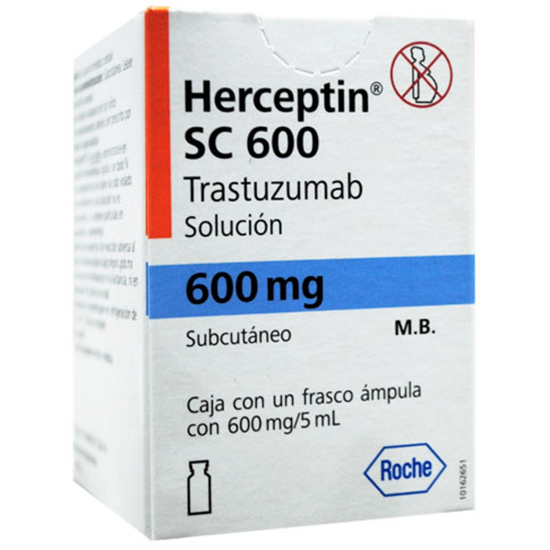 Imagen de HERCEPTIN SC 600 MG/5 ML CAJA X 1 FCO AMP