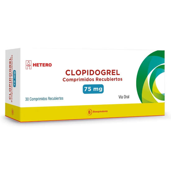 Imagen de CLOPIDOGREL 75 MG X 30 COMP.