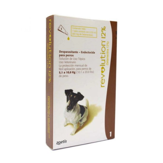 Imagen de VET REVOLUTION 12% 0.5ML X 1 (PERROS DE 5KG A 10KG)