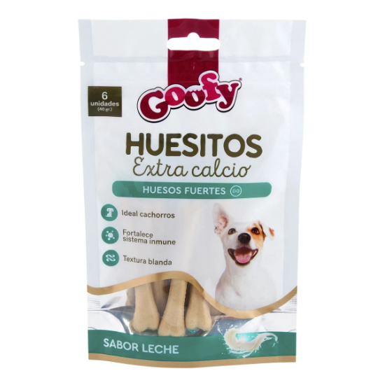Imagen de VET GOOFY SNACK HUESITOS EXTRA CALCIO X 40G.