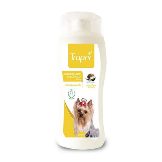 Imagen de VET TRAPER ACONDICIONADOR PERRO COCO VAINILLA X 260 ML.