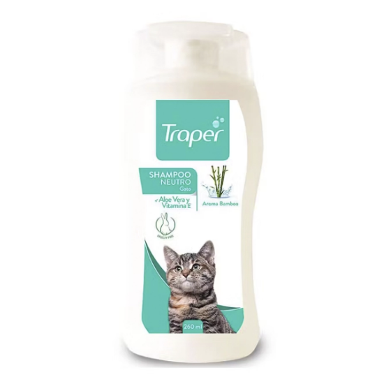 Imagen de VET TRAPER SHAMPOO GATO HIPOALERG. X 260 ML