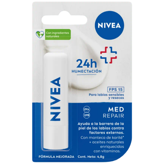 Imagen de NIVEA PROTECTOR LABIAL MED PROTECTION FPS15 4.8 GR