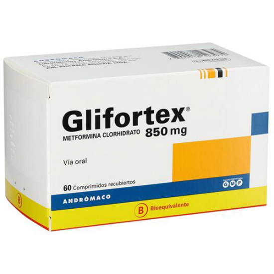 Imagen de GLIFORTEX 850 MG X 60 COMP.