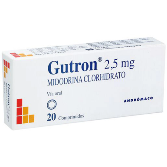 Imagen de GUTRON 2.5 MG X 20 COMP.
